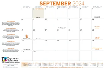 September Calendar