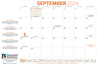 September Calendar